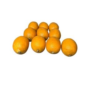 Lot of 10 Artificial Large LEMONS / Oranges Realistic Faux Fruit HOME DECOR‎